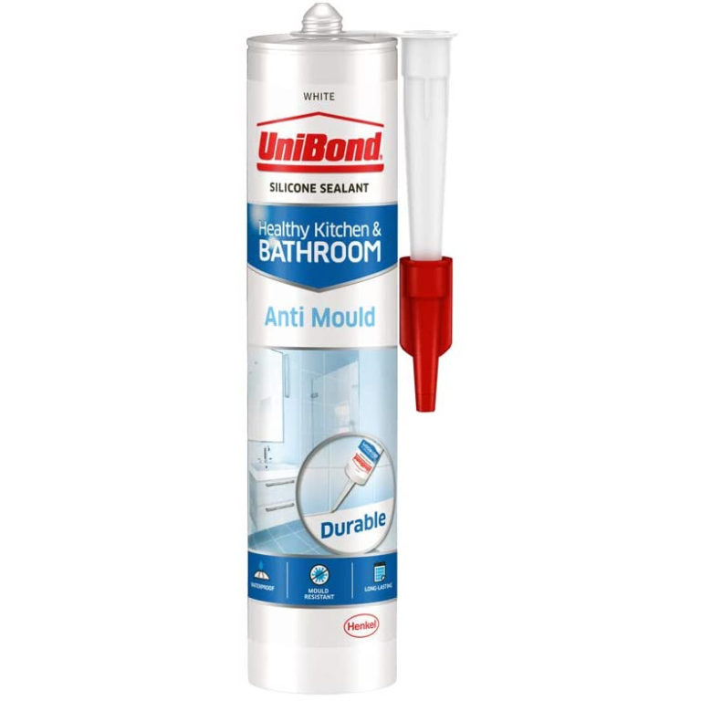 UniBond AntiMould Bathroom & Kitchen Sealant White Bargain Store UK