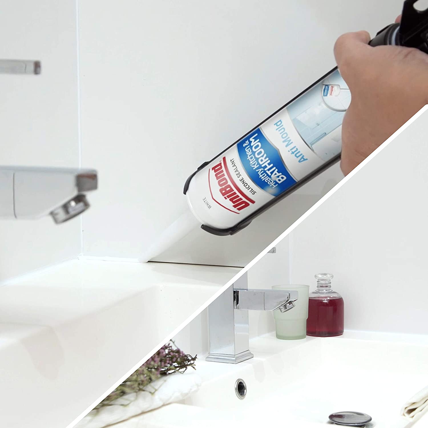 UniBond AntiMould Bathroom & Kitchen Sealant White Bargain Store UK